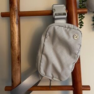 Lululemon Athletica Gray Checkered Belt Bag